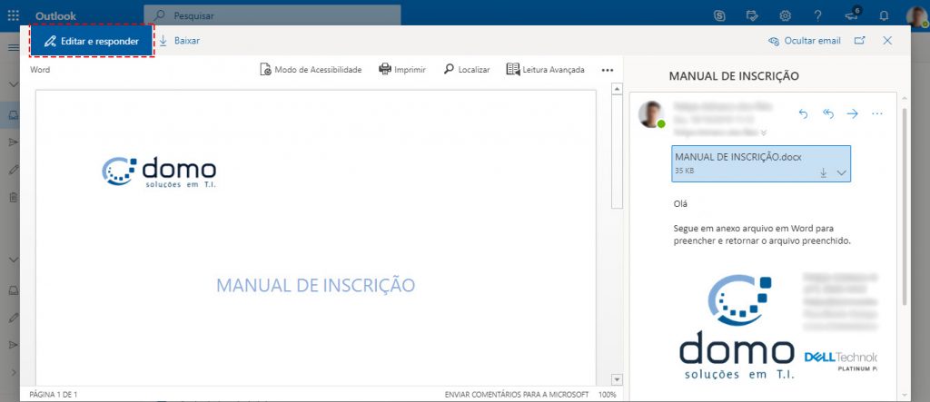 Exemplo Exchange Online